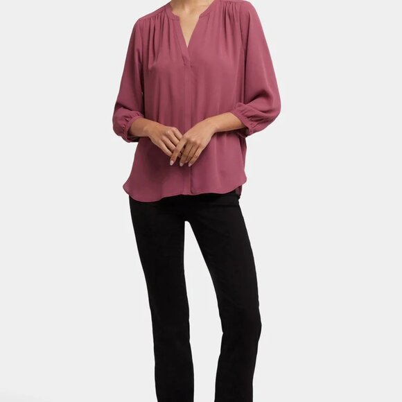 NYDJ Pintuck Blouse - Picture 4 of 10